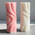 thumbnail image 4 of Silicone Candle Mold for Home Decorations Waxes Mold Water Ripple Cylindrical Candle Making DIY Aromatherapy Candle Art large, 4 of 4