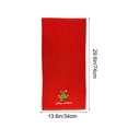 thumbnail image 3 of Snowman Christmas Tree Santa Claus Embroidered Towel Cottons Christmas Kitchen Hand Towel Holiday Gift Towel, 3 of 6