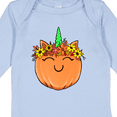 thumbnail image 4 of Inktastic Pumpkin Unicorn for Halloween and Thanksgiving Boys or Girls Long Sleeve Baby Bodysuit, 4 of 5