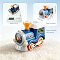 thumbnail image 6 of Remote Control Train Set for Kids w/Steam, Music & Lights Choo Choo Train for Toddlers, Electric Train Set with Tracks, Magnetic Connection Train Toys Christmas Birthday Gifts for Boys Girls 3 4 5 6+, 6 of 8