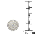 thumbnail image 3 of 0.95 Carat (ctw) 10K Yellow Gold Round Cut White Diamond Ladies Halo Style Stud Earrings 1 CT, 3 of 3