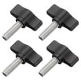 thumbnail image 1 of Uxcell 4 Pcs Vis à Pouce 1/4 Pouces - 20.4 Pouces, Vis à Pouce Filetée en Acier Inoxydable 304, 1 of 6