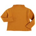 thumbnail image 2 of Hauts pour Enfants Couleur Unie Col Montant Manches Longues Pull Blouse, 2 of 5