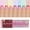 Rainbow French - Short Square, variant on Beetles French Tip Press On Nails, Short Almond Pink, 224pcs for DIY Manicure and Nail Art