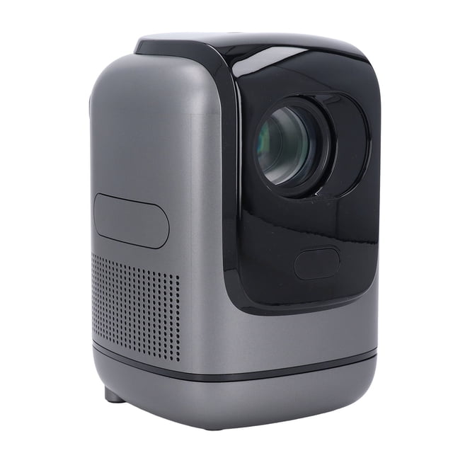 Projector, 4K 1080P HD Movie Projector Fidelity 6 4.0 1GB RAM 32GB ROM Dual Decoding with Remote Control for Office US Plug