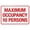 Color 1248, variant on Maximum Occupancy 8 Persons Warning Sign, Business Security Metal Tin Signs, Cautions Safety for Workplace Offices Outdoor Areas Wall Decor 12" x 8"