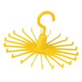 thumbnail image 4 of Tie Rack Cinturón Bufanda Titular Colgador Gancho s Bufanda Organizador amarillo kusrkot Soporte de gancho para colgar en rack, 4 of 6