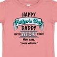 thumbnail image 4 of Inktastic Happy Father's Day Best Ever Boys or Girls Baby T-Shirt, 4 of 5