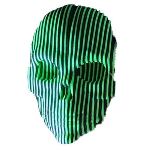 3D Printed Quantum Skull Decor – Geometric Striped Skull Sculpture for Home Office Desk Ornament and Art Gift