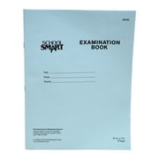 School Smart Examination Blue Books, 8-1/2 x 11 Inches, 8 Pages, Pack of 100