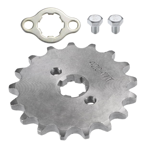 420 Estilo 17t Dientes 17mm Id Motor Frontal Piñón Juego para Motocicleta