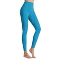 thumbnail image 2 of Yoga Leggings for Women High Waisted Belly Control Butt Lifting Solid Color Compression Workout Pants, 2 of 7