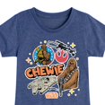 thumbnail image 3 of Star Wars - Chewie Stickers - Toddler And Youth Girls Fitted Short Sleeve Tee, 3 of 5