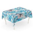 thumbnail image 1 of JSDART Watercolor Tropical Floral Geometric Shapes Water Color Palm Tree Tablecloth Table Desk Cover Home Party Decor 60x84 inch, 1 of 1
