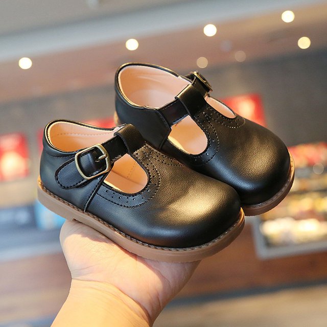 Zapatos de cuero retro para niños, zapatos para niños, zapatos de princesa para niñas de primavera, zapatos para niños
