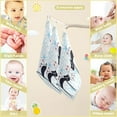 thumbnail image 3 of Dreamtimes Christmas Cats and Snow Flakes Baby Muslin Washcloths Face Towel, 3 PCS Cartoon Burp Cloths Cotton Wipes Infant Wash Cloth for Newborn Boys Girls 12x12 inches, 3 of 7