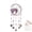 Purple, variant on Tree of Life Crystal Wind Chime – Handmade Heart Crystal Sun Catcher & Home Decor, Windows Haning Decor Indoor Outdoor Garden Room Decoration, Green