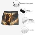 thumbnail image 3 of Kdxio Men's Boxer Briefs with Cloud Rainbow Winged Dog Print - Comfortable and Breathable Underwear for Everyday Wear, 3 of 5