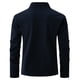 thumbnail image 4 of Blusa y camisa de manga larga con cuello vuelto para hombre, informal, de moda, con media cremallera y bolsillo., 4 of 7