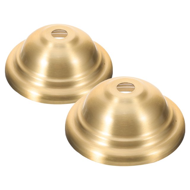 2 piezas de placa de iluminación de techo, base de lámpara, cubierta de luz de techo, placa de luz colgante, accesorios de araña dorados