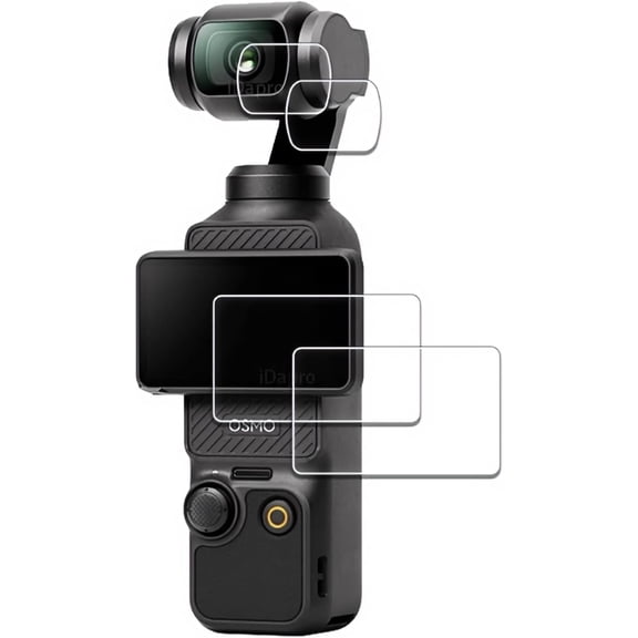 Screen Protector Compatible with DJI Osmo Pocket 4 Camera, 9H Hardness Tempered Glass with Easy Installation Kit, Anti-Scratch & Bubble-Free (2 Packs)