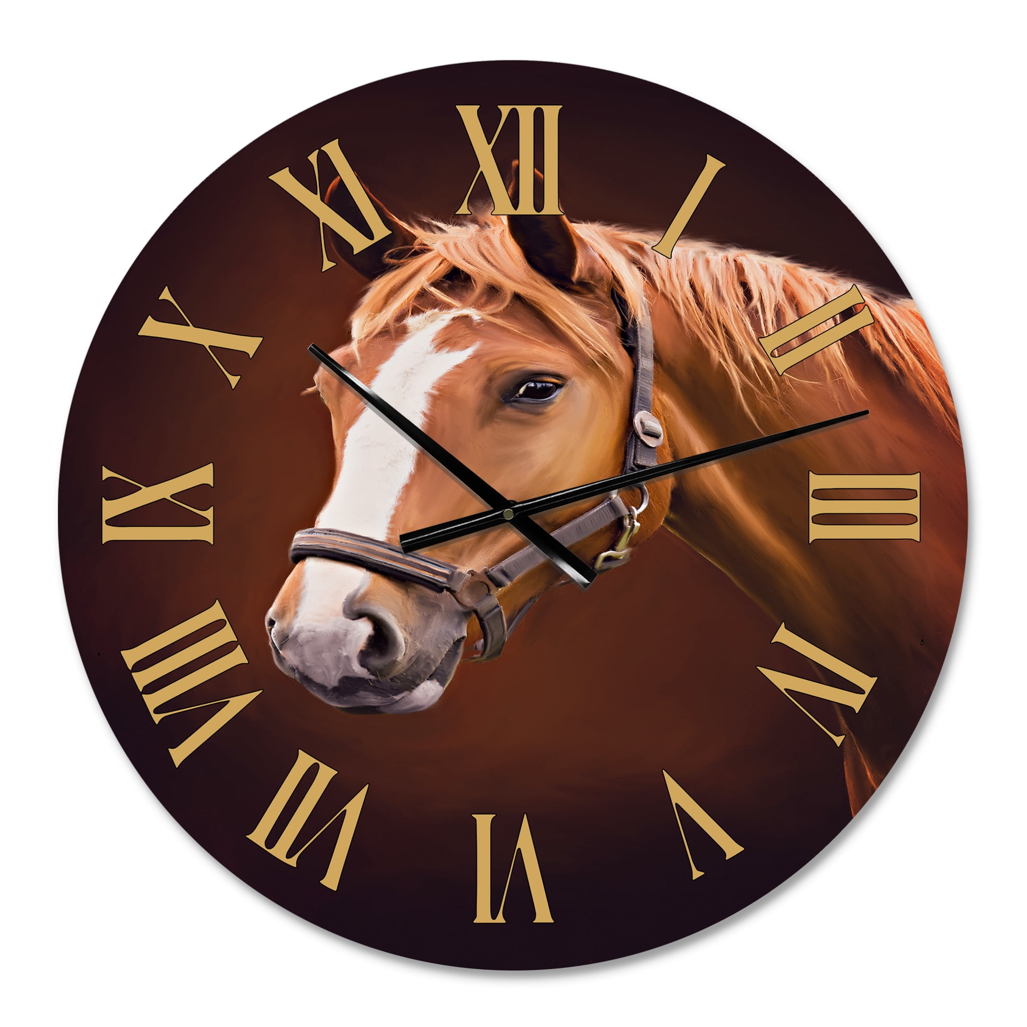 Designart 1 in Farmhouse Wall Clock