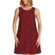 thumbnail image 1 of Fotbe Burgundy Floral Vestido de Verano sin Mangas para Mujer – Vestido Midi Línea A, Estilo Camiseta Floral, Vestido Playero Casual y Fluido, 1 of 7