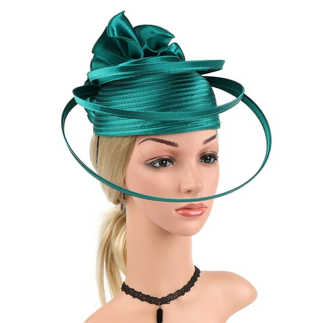 Tea Party Fascinator Kentuckys Derbys Hat Fascinator Pillbox Hat Headband for Cocktail