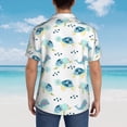 thumbnail image 6 of Daiia Sea Turtle Hawaiian Shirt for Men Gentle Cotton Regular Short Sleeve Casual-X-Large, 6 of 9