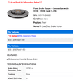 thumbnail image 2 of Front Brake Rotor - Compatible with 2010 - 2020 Ford F-150 - Raybestos, 2 of 2