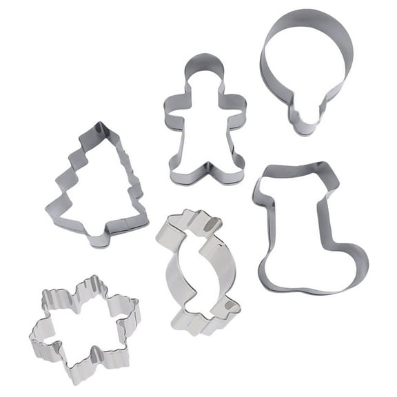 SWETRACE Biscuit Molds Baking Molds 6Pcs 2.36X3.14X1.18in