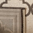 thumbnail image 4 of SAFAVIEH Beach House Nima Trellis Indoor/Outdoor Area Rug Cream/Brown, 5'3" x 7'6", 4 of 7