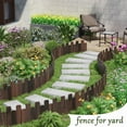 Wood Garden Edging Garden MMF7 Fence Border No Dig Edging Lawn Border