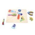 thumbnail image 3 of Wooden Tool Matching Puzzles for Early Education Embedded Sanding Rounded Safe Toddler Shape Puzzles for Kindergarten, 3 of 5