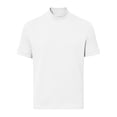 thumbnail image 7 of AKOEE Men's Summer T-Shirts Mock Crew Neck Soft Base Tee Short Sleeve Plain Tshirts Casual Tops Loose Fit (L, White), 7 of 7