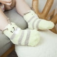 thumbnail image 3 of 4 Pairs Baby Slipper Socks Monkey Rabbit Bear Sheep Sleeping Socks Winter Socks, 3 of 10