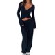 thumbnail image 2 of Top de Pilates para Mujer, Top de Yoga, Top de Ballet con Cuello en V, Larga, para Entrenamiento, Balletcore, Chica Limpia. Negro M, 2 of 9