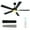 42 Inch, variant on Craftian 42 Inch Ceiling Fans with Lights and Remote, 5 Black Blades with Reversible Quiet Motor