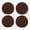 A006- Style F, variant on Round Woven Coasters, 4 Pack Heat Resistant Jute Coaster Set For Drinks Dining Table Home Decoration