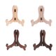 thumbnail image 2 of 4PCS Plate Tea Cake Display Stand Tea Biscuit Dish Easel Rack Desktop Display Holder for Home Party Shop - Size L (Pine Color/Burned Pine Color/Paulow, 2 of 3