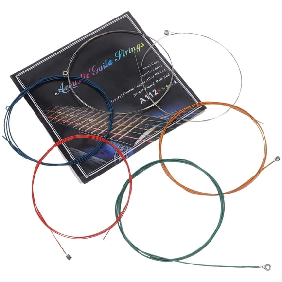 HAMPPLIES 6Pcs Baritone Guitar Strings Silver for Clear Tones Music Practice