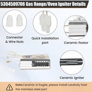 5304509706 Gas Oven Range Igniter Replace Compatible with Frigidaire Kenmore GE Crosley Tappan Westinghouse Gibson HotPoint Range Oven/Stove
