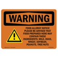 thumbnail image 1 of SignMission OS-WS-D-35-L-12149 Signe d'Avertissement OSHA - Avis d'Allergie Alimentaire S'Il Vous Plaît Être avec Symbole, 1 of 1