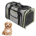 thumbnail image 4 of Transportín para mascotas, bolso de viaje para perros y gatos, bolso de mano para mascotas, bolso de hombro cómodo y funcional, 4 of 11