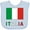 AE-Light Blue, variant on Inktastic Italy Flag & Italia Black Border Boys or Girls Baby Bib