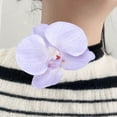 thumbnail image 6 of Aellinatey Phalaenopsis Necklace Simulated Flower Neckchain Floral Clavicle Chains Choker, 6 of 21