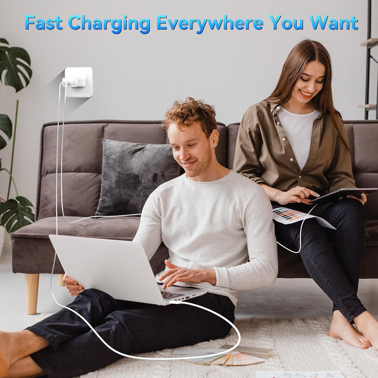 i Phone 17 16 15 Charger Fast Charging, 2 Pack 45W Dual USB C Fast Phone Charger Block with 3/6/10/10FT Type C Cable Cord Compatible with iPhone 17/17 Pro/17 Pro Max/16 Plus/15 Case