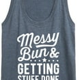 thumbnail image 3 of Messy Bun Getting Stuff Done - Women's Racerback Tank Top, 3 of 6