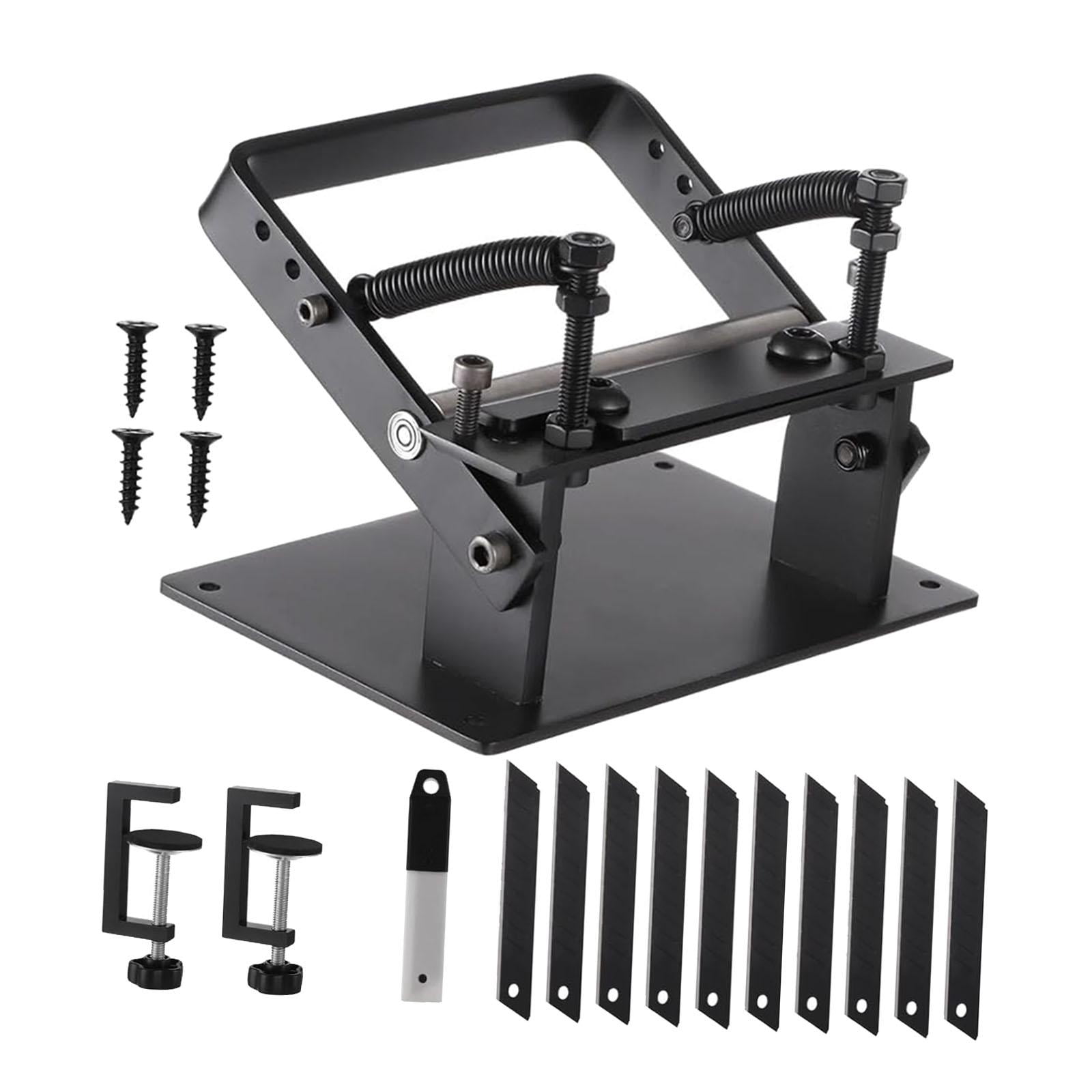 GUOOL 1 Manual Peeling Machine, Trimming Tool, Cutting Device, Slicing Tool, Stainless Steel, Adjustable Function, Suitable for Leather Crafts And Manufactu Style C