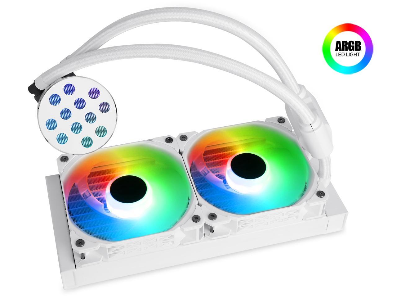 SAMA 240mm ARGB CPU Water Cooler PC Gaming Liquid Cooler Silent PWM